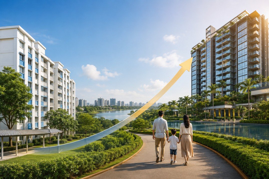 HDB-to-condo upgrade journey in Singapore.