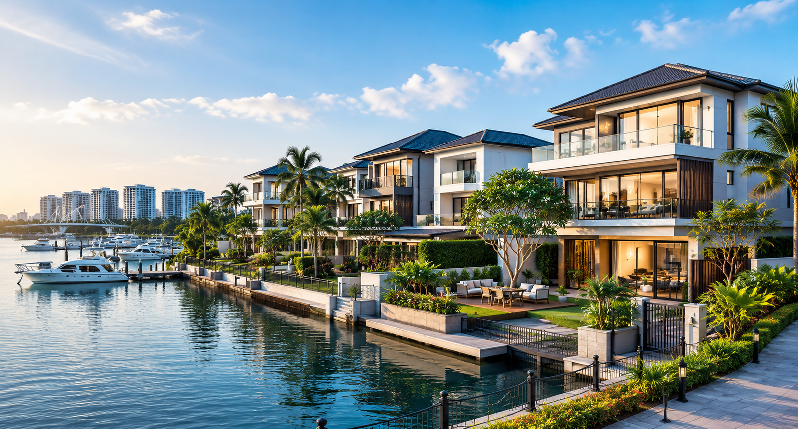 Modern Punggol landed property in Singapore with luxury residential homes