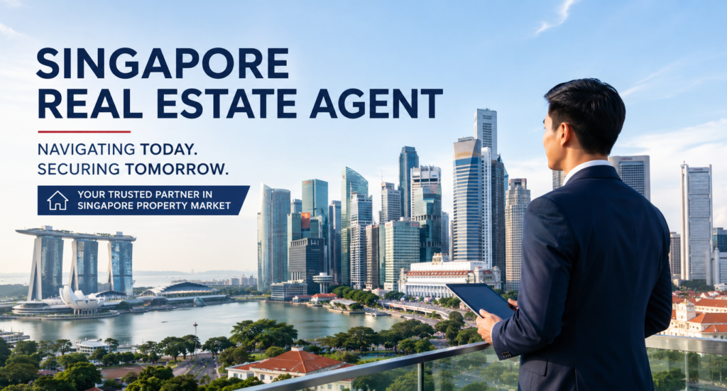 Singapore real estate agent guiding property buyers and sellers