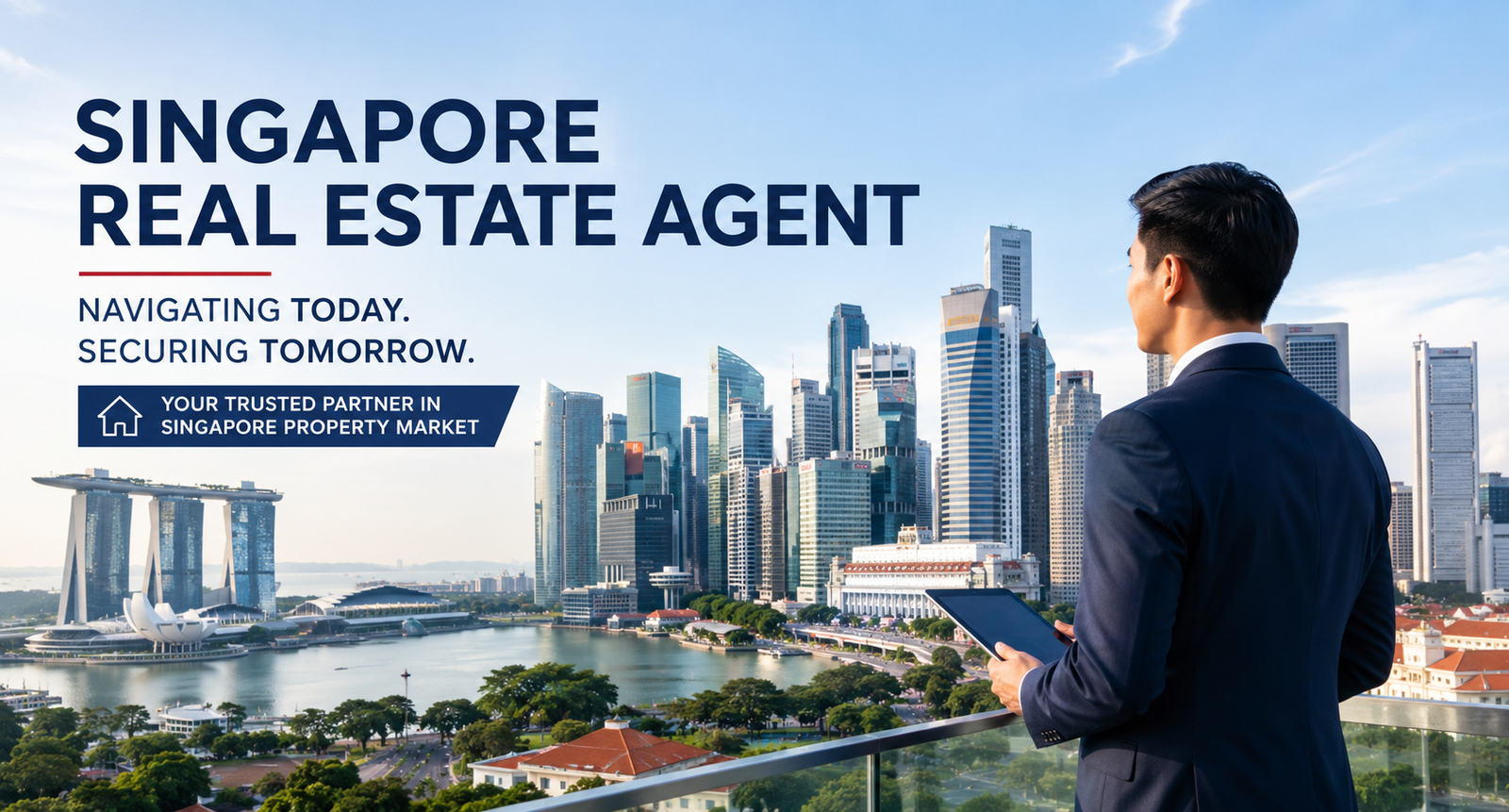 Singapore real estate agent guiding property buyers and sellers